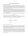 Section 4: Electrostatics of Dielectrics