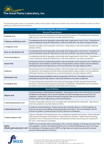 Metabolite Markers