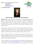 May 2015 - Brianna Baker is Promoted at the Community Bank
