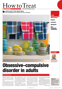 Obsessive–compulsive disorder in adults
