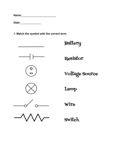 1. Match the symbol with the correct term.