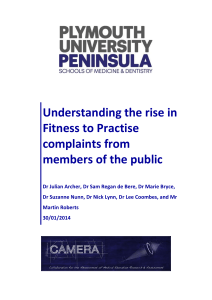 Understanding the rise in Fitness to Practise complaints from