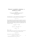 Poisson`s remarkable calculation
