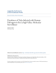 Prevalence of Ticks Infected with Human Pathogens in the Lehigh