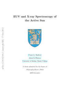 EUV and X-ray Spectroscopy of the Active Sun