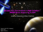 Beyond HST: The Universe in High