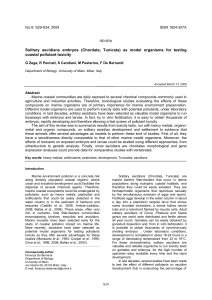 Solitary ascidians embryos (Chordata, Tunicata) as model