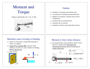 Moment and Torque