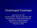 Esophargeal Dysphagia