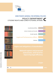 Rights and obligations of shareholders