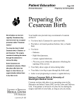 Preparing for Cesarean Birth