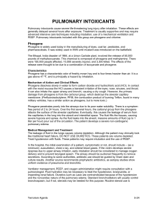 Pulmonary Intoxicants
