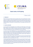 Optical safety of LED lighting
