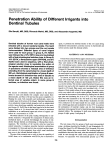 Penetration Ability of Different Irrigants into - laser