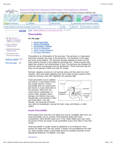 Pancreatitis - Andrew Gottesman, MD