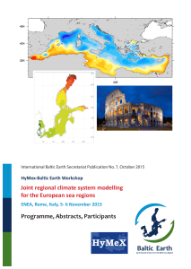 Joint regional climate system modelling for the European sea