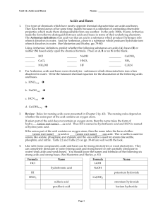 Unit 12 Packet