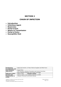 section 2 chain of infection