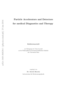 Particle Accelerators and Detectors for medical