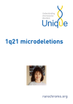 1q21 microdeletions