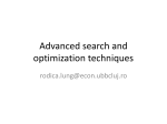 Advanced search and optimization techniques