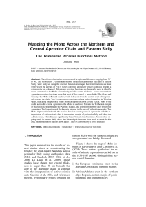 Mapping the Moho Across the Northern and Central Apennine