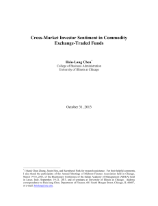 Cross-Market Investor Sentiment in Commodity Exchange