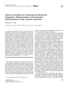 Cell-Free Synthesis for Analyzing the Membrane