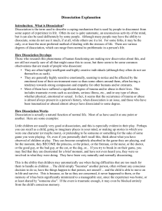 Dissociation Explanation - Grace Counselling Care Connections