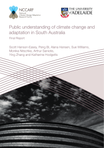 Public understanding of climate change and adaptation