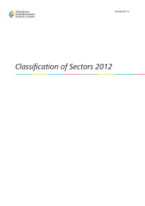 Classification of Sectors 2012