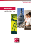 Aspartame: A Guide for Consumers, Policymakers and the Media