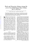 Fluid and Electrolyte Balance during Re