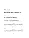 Chapter 8 Relativistic Electromagnetism