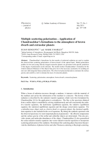 Multiple scattering polarization