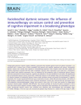 Faciobrachial dystonic seizures: the influence of