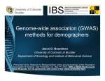 Genome-wide association (GWAS) methods for demographers