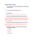 Symbiosis Quiz Answers