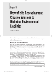 Brownfields Redevelopment - American Bar Association