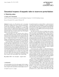 Dynamical response of magnetic tubes to transverse