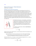 Physics 2415 Lecture 22: Mutual Inductance