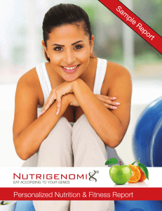Health Report - Nutrigenomix