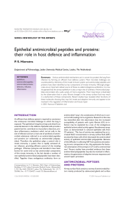 Epithelial antimicrobial peptides and proteins: their role in