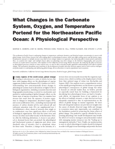 What Changes in the Carbonate System, Oxygen, and Temperature