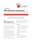 PNH Research Summary  - Aplastic Anemia and MDS