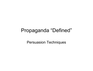 2 Propaganda defined