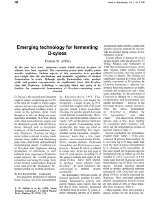 Emerging technology for fermenting D-xylose