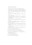 Math 315 Review Homework 1 1. Define Field Axioms