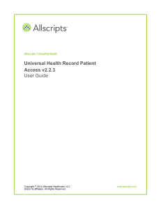Patient Access User Guide