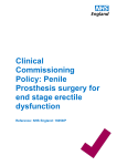 Penile Prosthesis surgery for end stage erectile